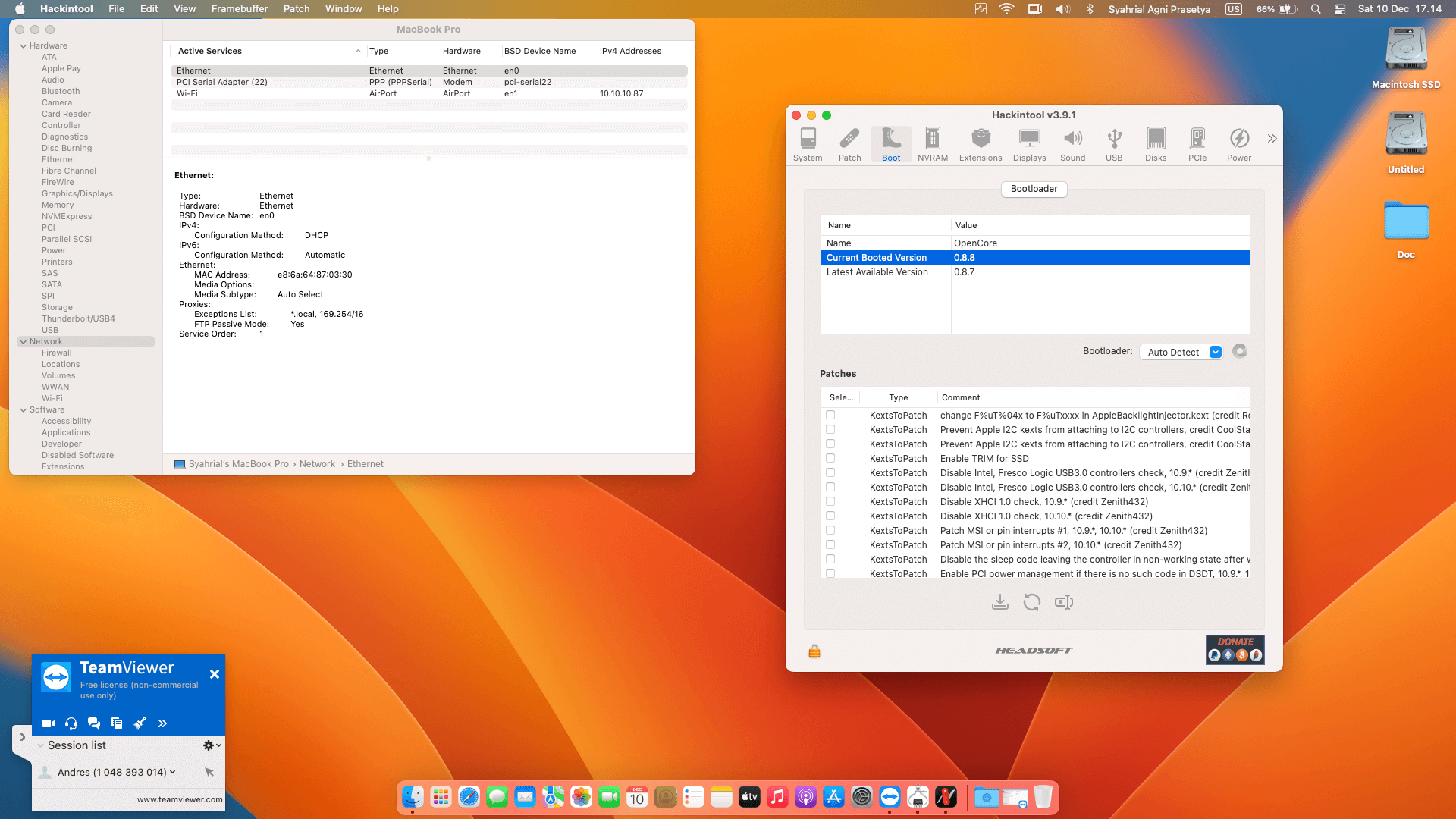 Lenovo Thinkpad X280 2nd Touchscreen [KabyLake R   Intel UHD 620 + PS2]   OpenCore 8